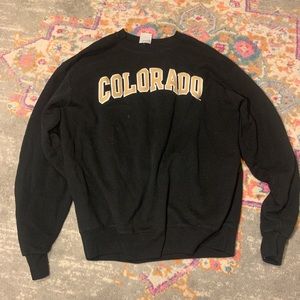 black and gold colorado champion sweatshirt